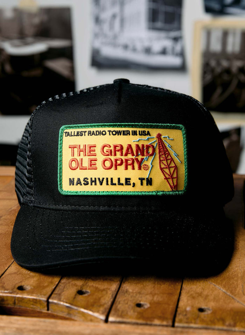 the i+w x opry "radio tower" trucker